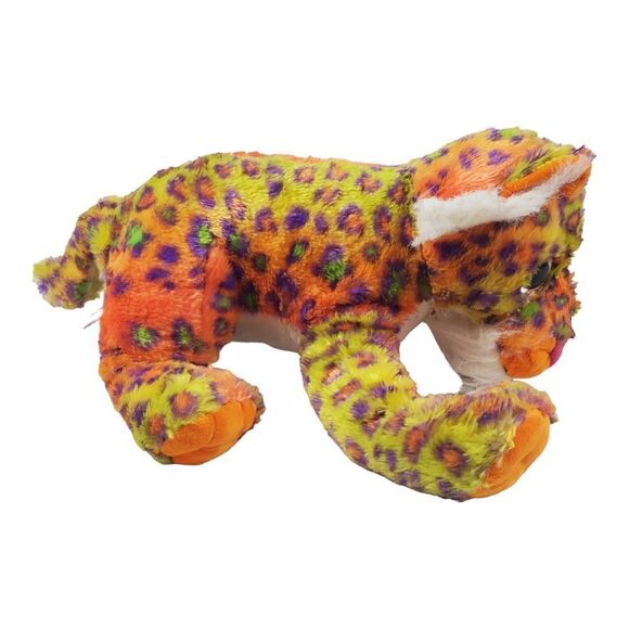 The Petting Zoo Tiger Cub Plush Sitting Colorful Bright Cheery Stuffed Toy 10" - Picture 8 of 14